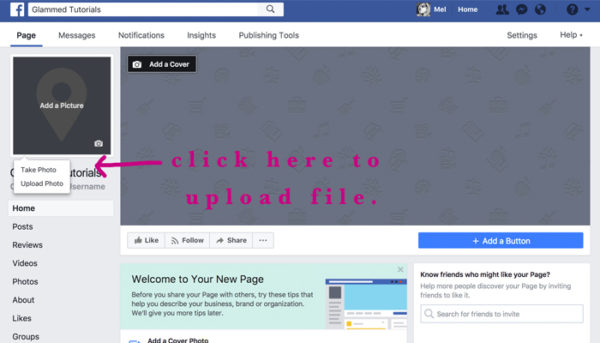 Facebook Page + step-by-step + set-up Tutorial » Glammed Events