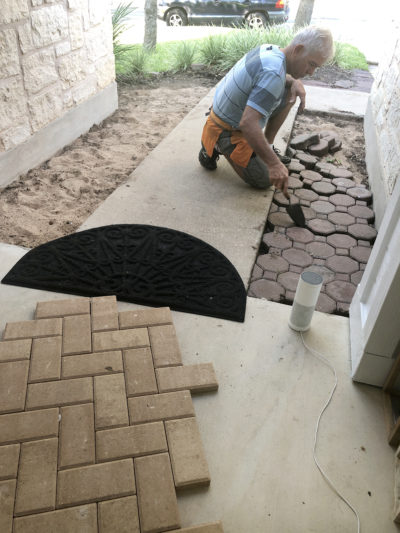 How To Install Cement Pavers For A Beautiful Entryway » Glammed Events