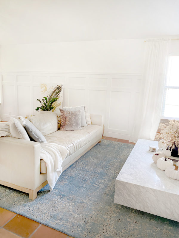 The Glam Modern Living Room Wainscoting Wall + DIY » Glammed Events