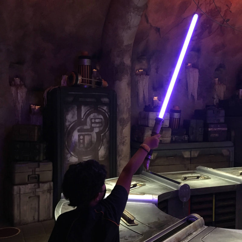 Lightsaber hand built Experience at Disney World » Glammed Events